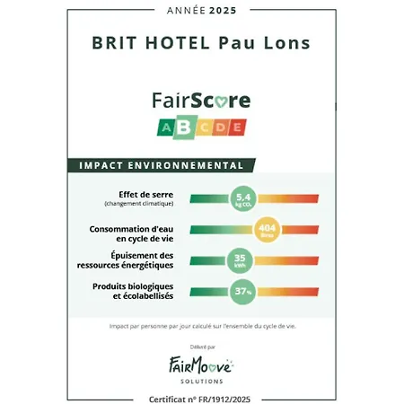 Hotel Brit Confort Pau Lons